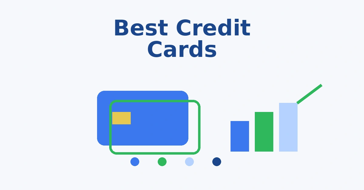 Best credit cards to build credit illustration with multiple credit cards and credit score growth chart